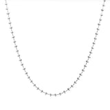 Diamond Cut Ball Necklace