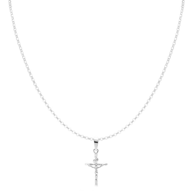 Mini Belcher Chain Crucifix