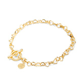 Heart Link T-Bar Bracelet