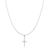 Mini Curb Chain Crucifix