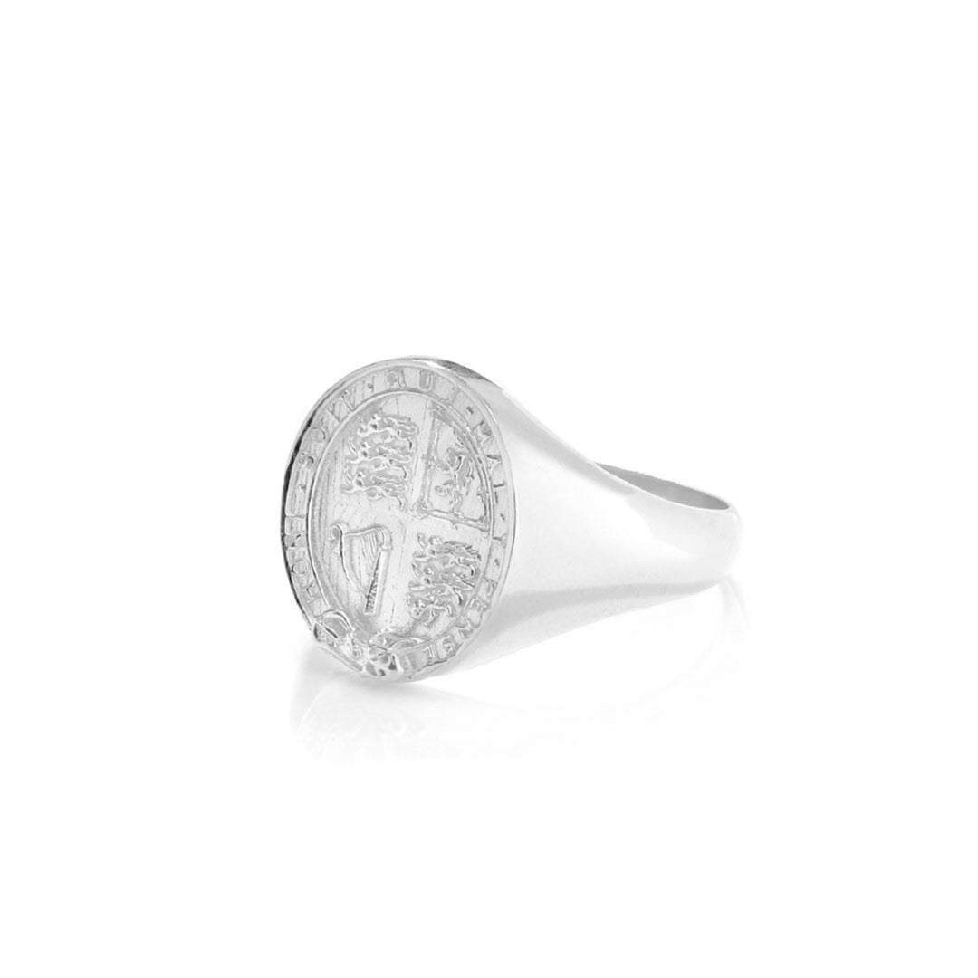 chained & able Coat Of Arms Signet RINGS