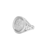 Mini St George Scroll Sovereign Ring