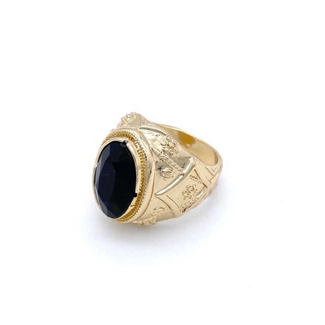 Black Stone Prince Ring