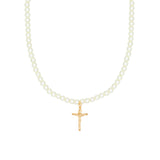 Pearl Crucifix Necklace