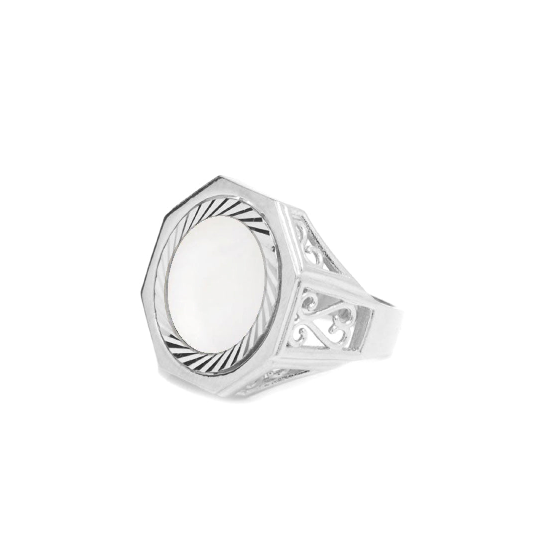 chained & able Pearl Hexagon Sovereign RINGS