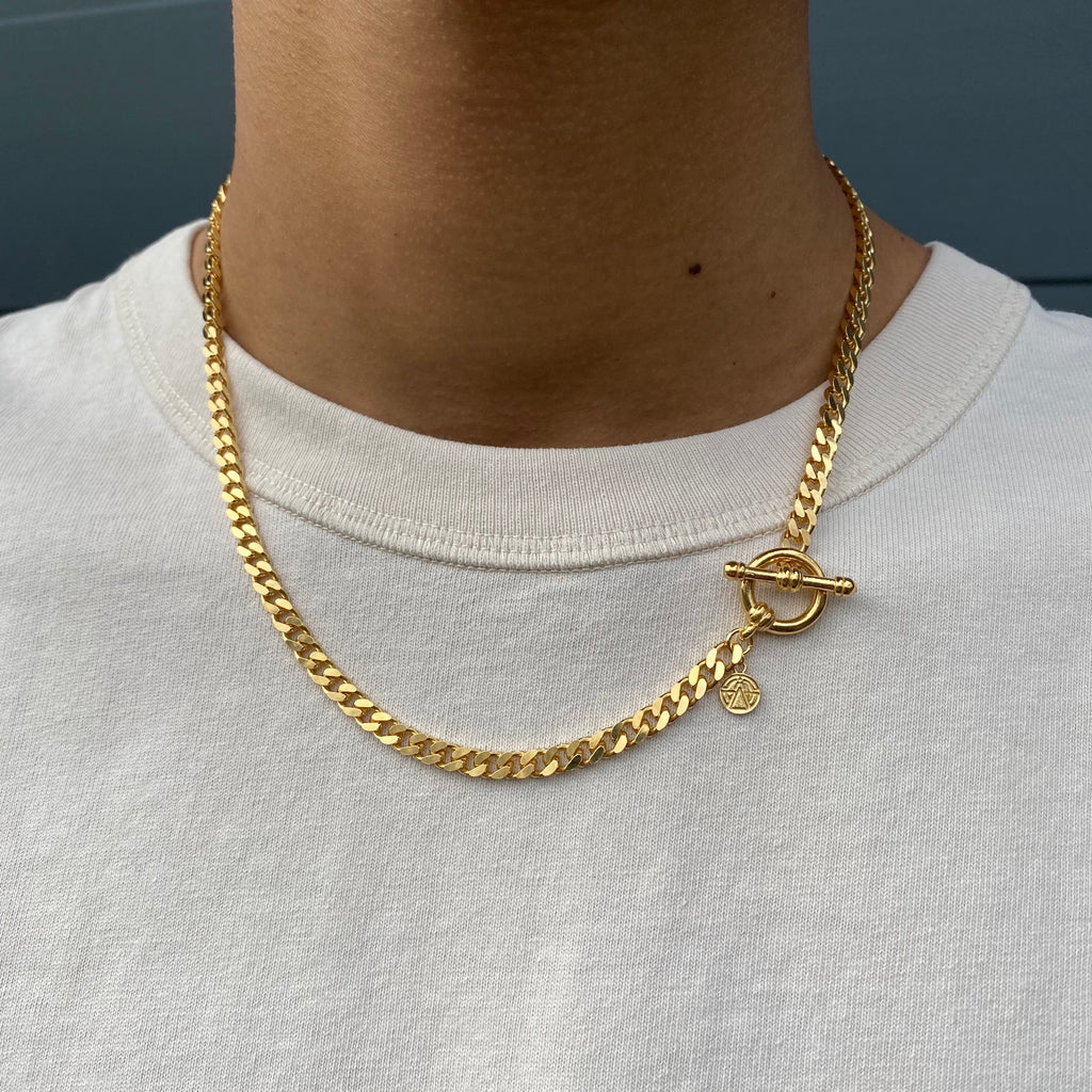 Mini Cuban Link T-Bar Chain