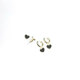 Black Enamel Earring Pack